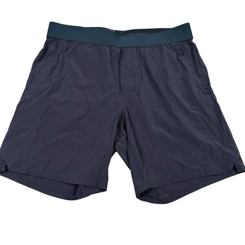 Ten Thousand Mens Interval Shorts Navy Charcoal Size M 7" Inseam Training
